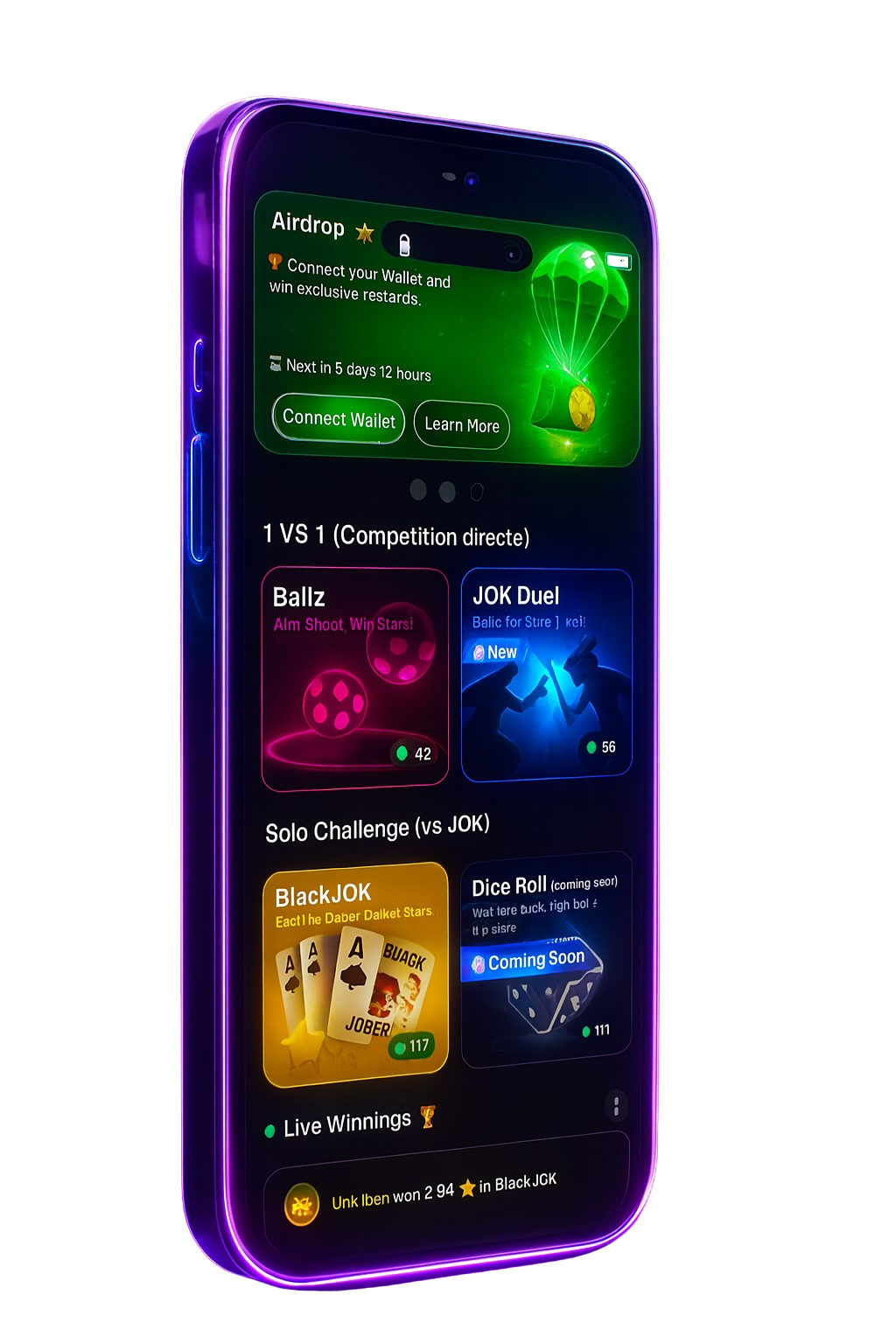 JOKR Telegram App Phone